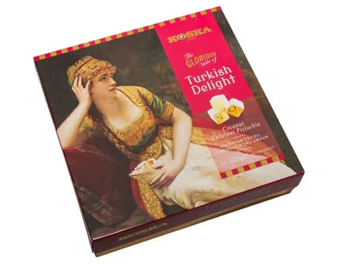 Coconut Hazelnut Pistachio Turkish Delight