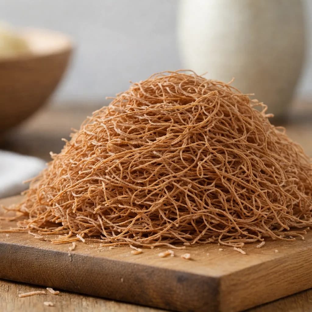 Raw Tel Kadayif with Cocoa