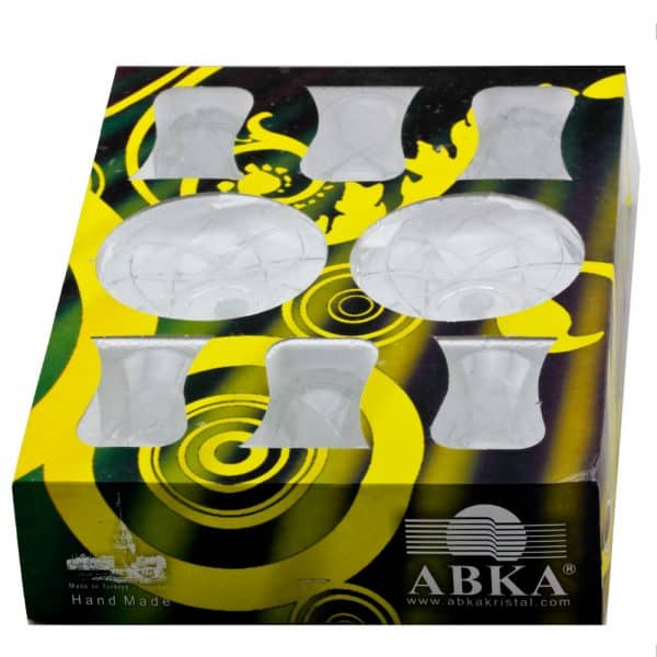 ABKA - チャイグラスセット　クリスタル （６個）